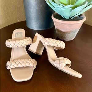 DV by Dolce Vita Women's Braided Cream Heels